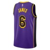 Dres Los Angeles Lakers Lebron James 6 Jordan 2022-23 Statement Edition Ljubičasta Swingman